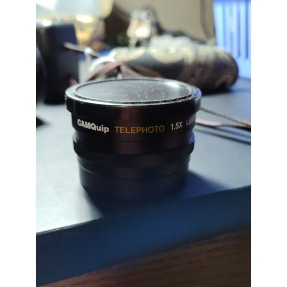 Lot of 2 Vintage Camquip Telephoto & Wide Angle Lenses